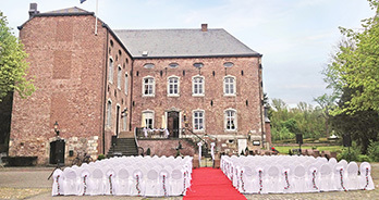 trouwopstelling bij kasteel erenstein