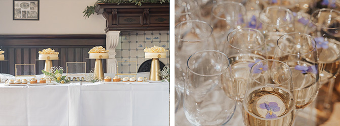 672 x 250 Klassiek taart en toost moment