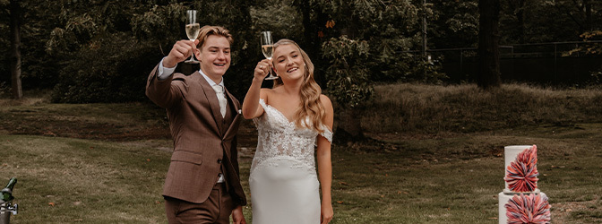 672 x 250 Buiten bruiloft