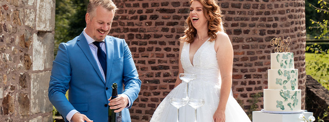 672 x 250 Kasteel Erenstein Trouwen Styled Shoot
