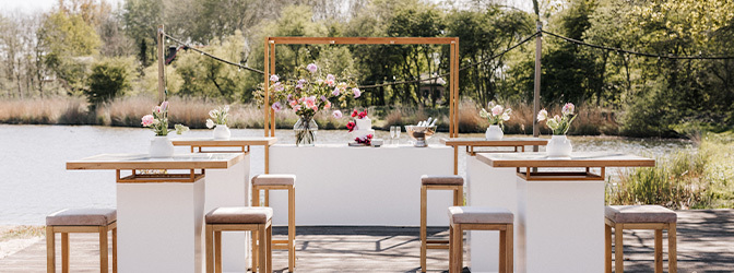 672 x 250 Spaarnwoude Ceremonie Setting Styled Shoot Trouwen