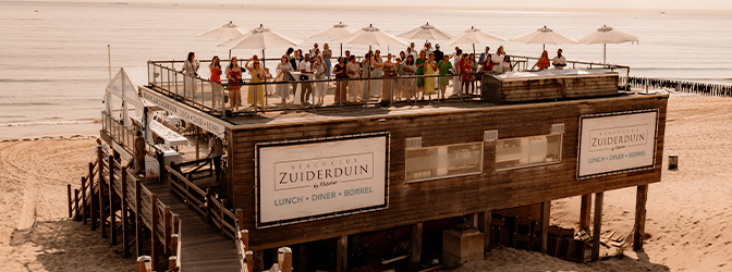 672 x 250 Fletcher Zuiderduin Beachclub Zonsondergang