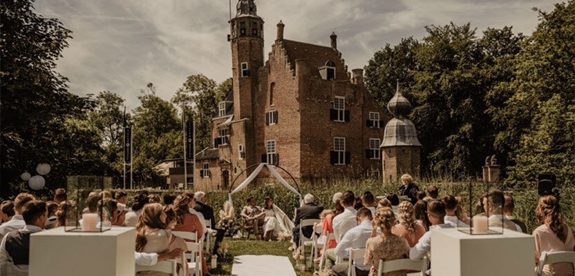 Trouwfeest op unieke trouwlocatie Slot Moermond
