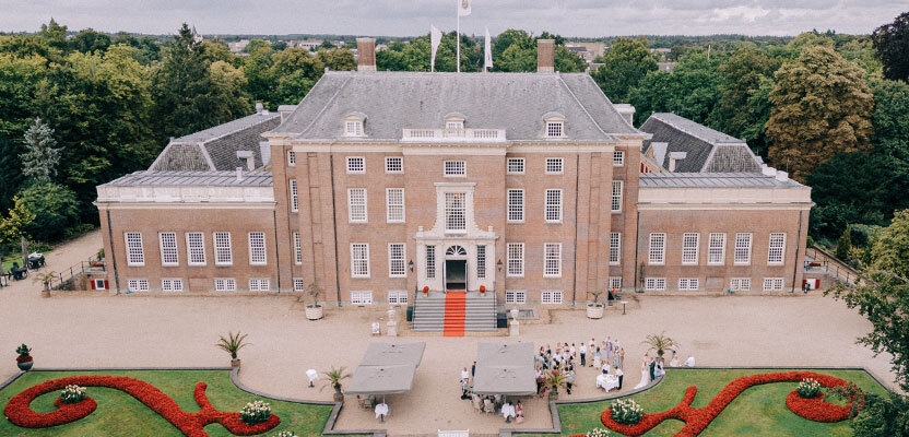 Exterieur van top trouwlocatie Slot Zeist