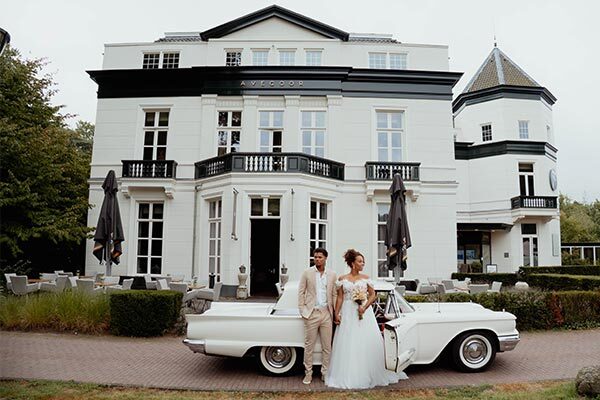 Bruidspaar voor Fletcher Landgoed Hotel Avegoor in Ellecom