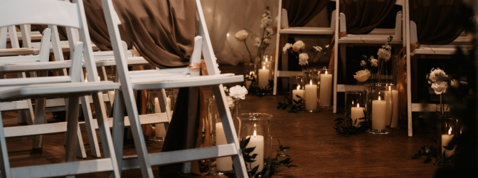 Winter wedding ceremonie 672x250 pixels