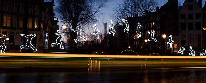 Illustratie van Amsterdam Light Festival