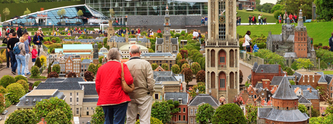 Bezoekers in Madurodam