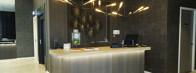 Receptie van Fletcher Hotel-Restaurant Het Veerse Meer
