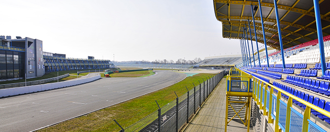 Weg langs de tribune van TT Assen
