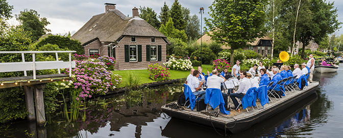 Lunchen op de gondel in Giethoon