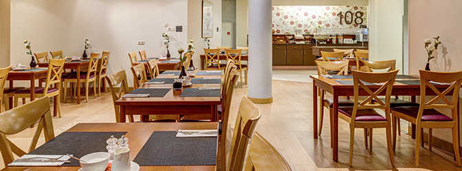 Impressiefoto van het restaurant van Fletcher Stadshotel Den Haag