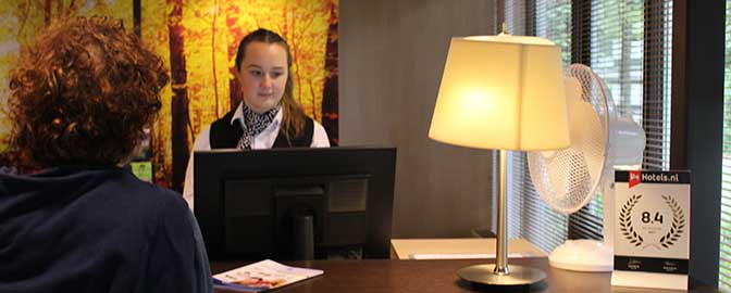 Receptie van Fletcher Hotel-Restaurant Amersfoort