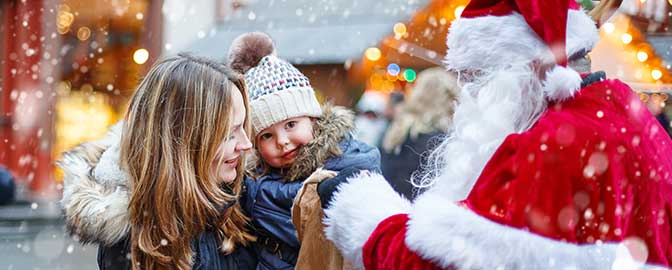 Kerstman ontmoeten in Oberhausen