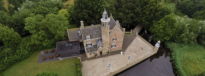 Luchtfoto van Fletcher Landgoed Hotel Renesse