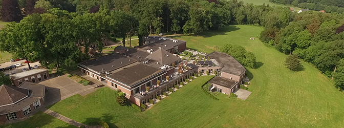 Luchtfoto van Fletcher Landgoed Hotel Holthurnsche Hof