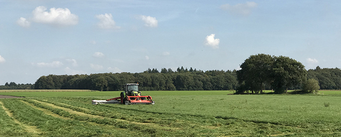 Traktor aan het werk
