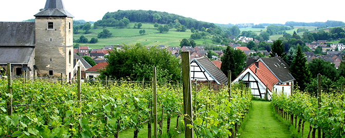 Gaarden in een dorp in Zuid-Limburg