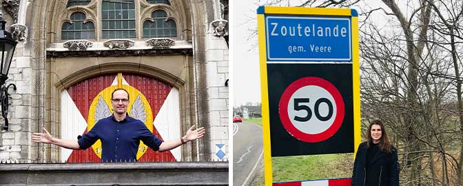 Eddy Guijt en zijn vrouw in Zoutelande