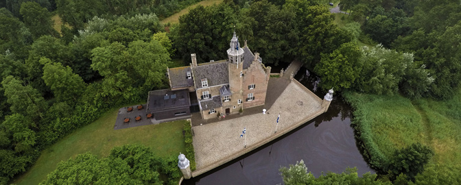Luchtfoto van Fletcher Landgoed Hotel Renesse