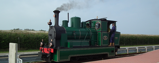 Locomotief van De Veluwsche Stoomtrein Maatschappij