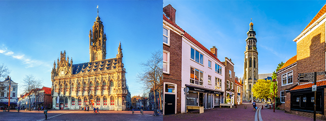 Impressiefoto's van Middelburg